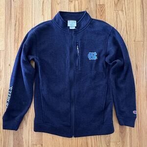 North Carolina Tar Heels Jacket Mens Medium UNC sweater collar Full Zip